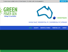 Tablet Screenshot of greenpowergen.com.au